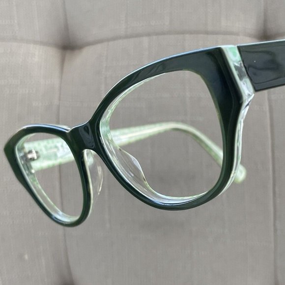 ISSY & LA Lafont Two men Glasses Frame Black/ Green Tone Eyeglasses Made France - Picture 1 of 12